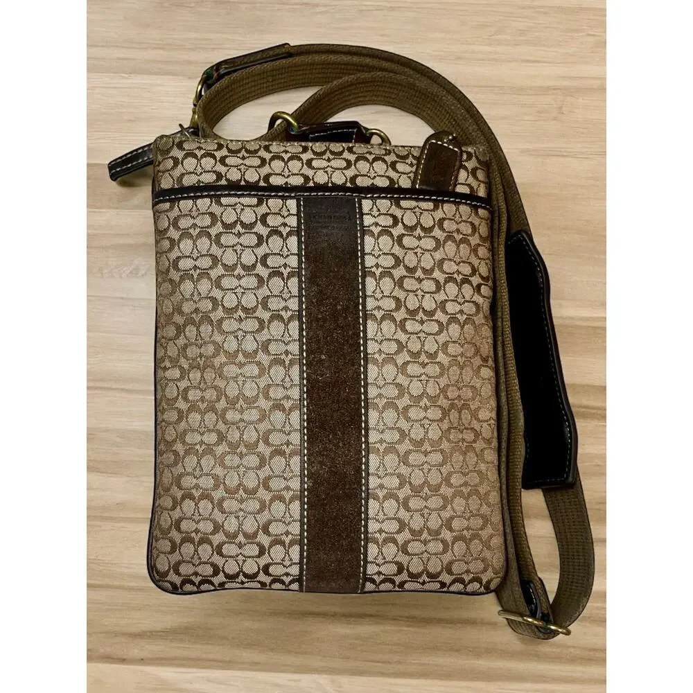 Y2K Coach Mini Signature Slim Swing Pack Crossbody Bag